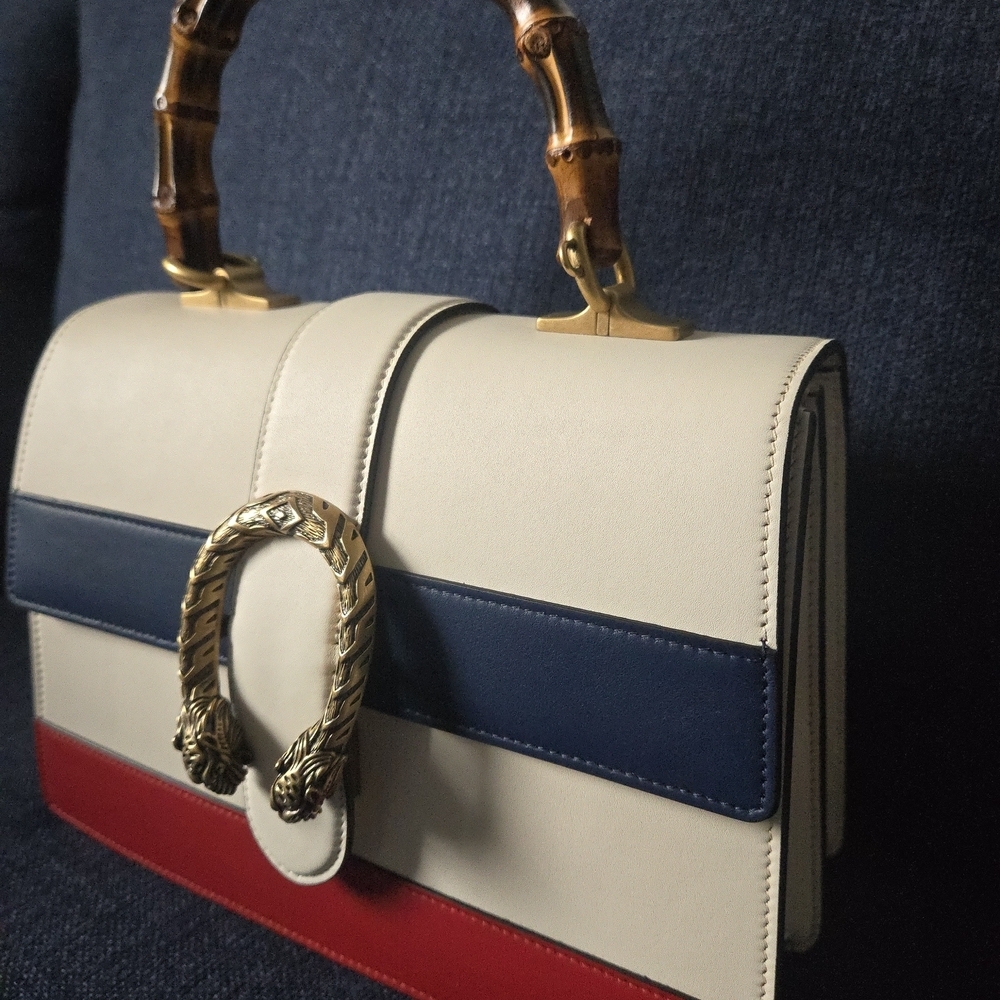 GUCCI Dionysus Bamboo Top Handle Handbag Full Inclusion - Picture 3 of 17